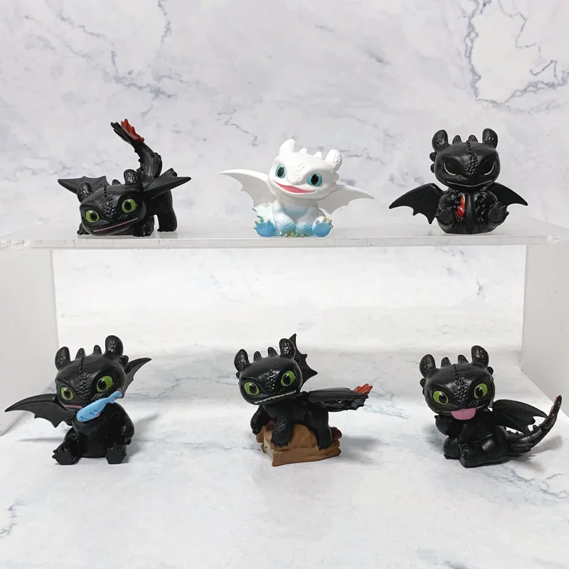 Figurines PVC de personnages d'anime mignons et populaires de la série Comment dresser votre dragon - Décoration créative pour bureau ou voiture - Cadeaux