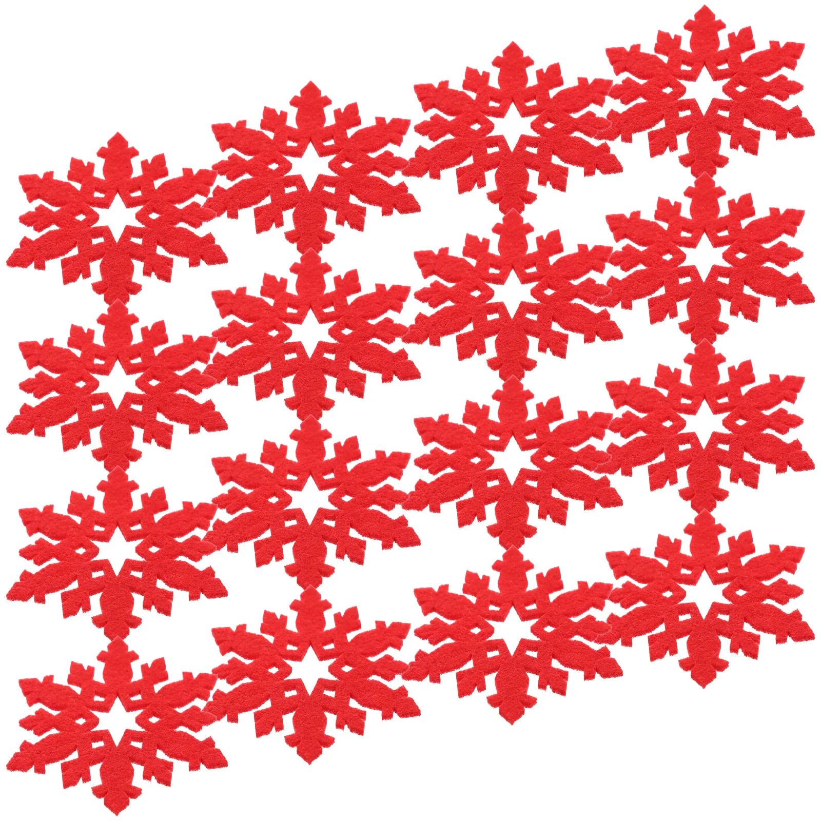 

12Pcs Snowflake Coasters Felt Fabric Christmas Cup Mats Heat Insulation Anti-Scald Non-Slip Reusable Home Party Supplies