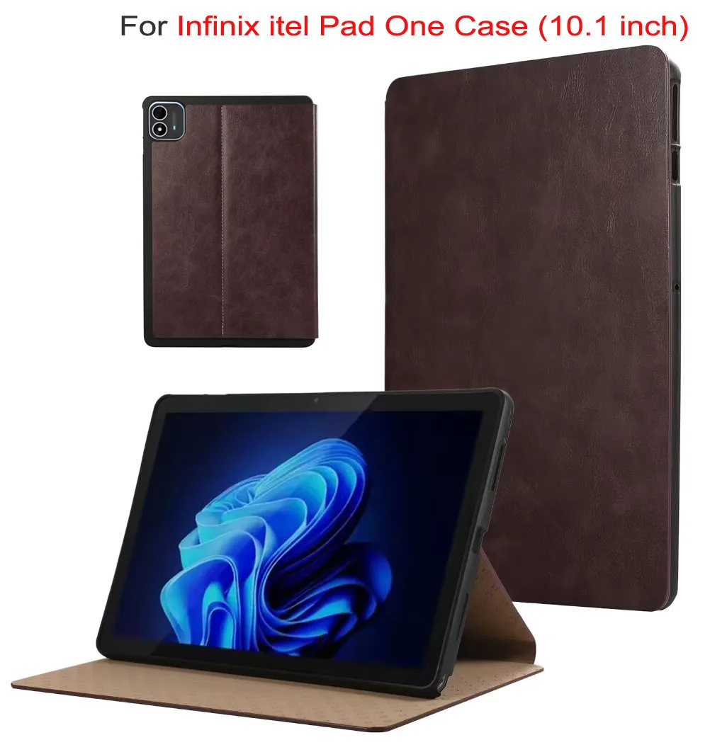 Funda For Infinix itel Pad One Case 10 1 inch  PU Leather Flip Cover for Funda itel Pad 1 One 10.1 inch Tablet Case Capa