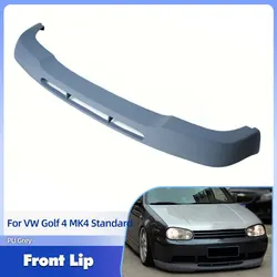 PU Grey Car Front Bumper Lip Spoiler Splitters for Volkswagon VW Golf 4 MK4 Standard 1998-2004 Non GTI Car Front Chin Apron Lip