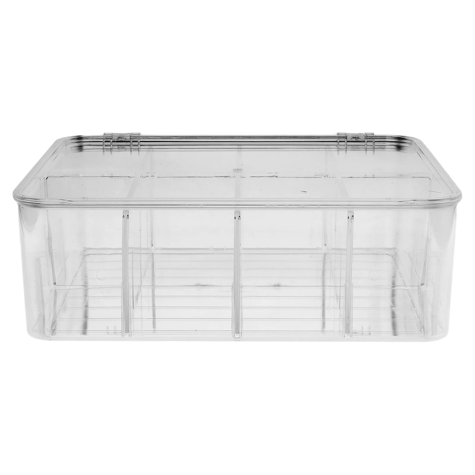 

Пластиковая разделенная коробка для закусок, прозрачный контейнер для домашних животных с 8 отделениями, лоток для хранения еды, крышка, кухонный поднос для пикника, сервировочный поднос