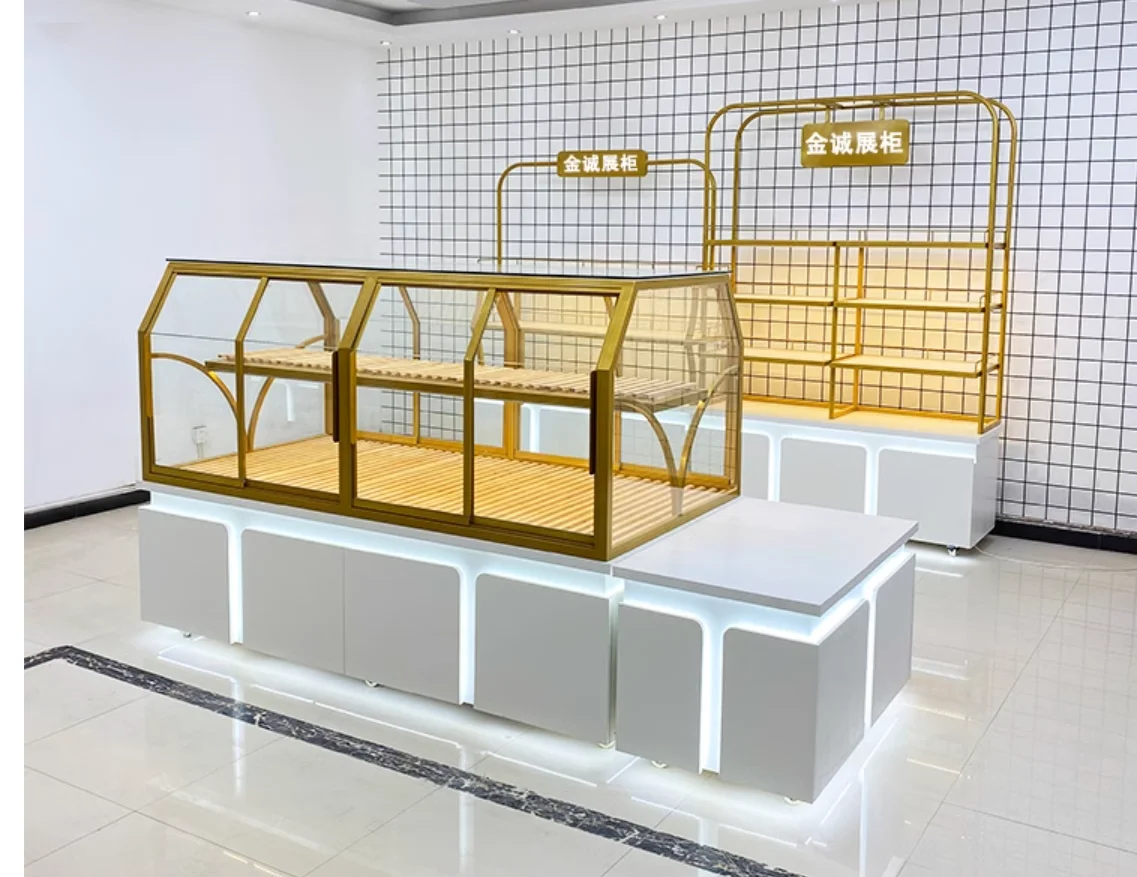 

Bread cabinet Display cabinet Nakashima cabinet side cabinet Baking shelves Commercial glass cake cake shop model cabinet Sample
