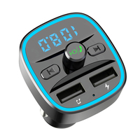 T25 MP3 Player Fast Charging Dual USB Charger Car Bluetooth 5.0 FM Transmitter