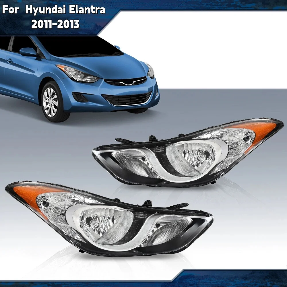 

Automotive Headlight Assembly LH RH Side Headlight Assembly For 2011-2013 Hyundai Elantra Halogen Headlamp Daytime Running Light