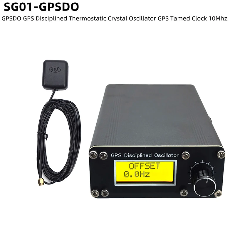 

GPSDO GPS SG01-GPSDO Disciplined Thermostatic Crystal Oscillator 10Mhz Source Global Positioning System Disciplined Oscillator