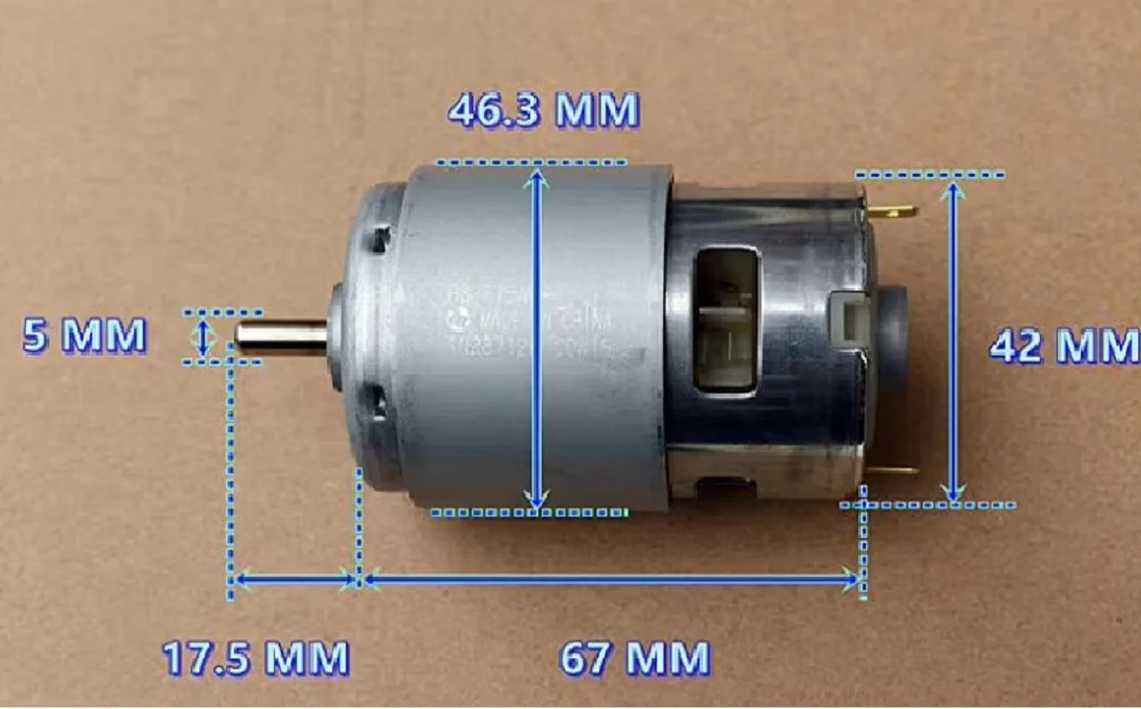 

18V high speed and high torque violent DC motor High torque violent electric tool motor fighting robot motor RS-775WC-8514