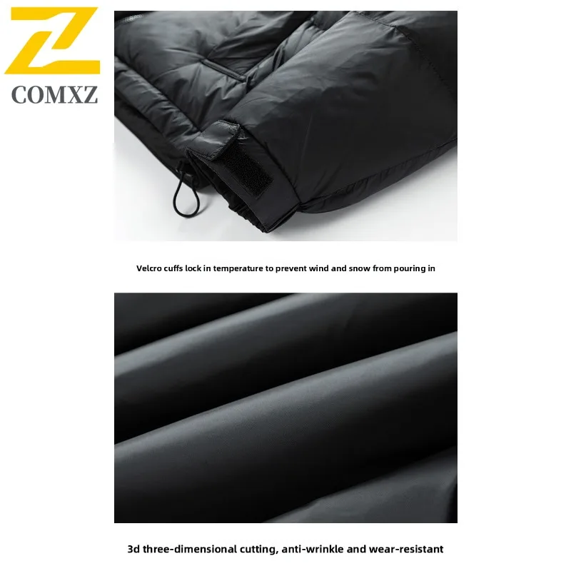 COMXZ Quilted Jacket Fashion Classic Handsome Streetwear Loose Lightweight Puffer Jacket 2025 Warm Winter Padding Men's Clothing