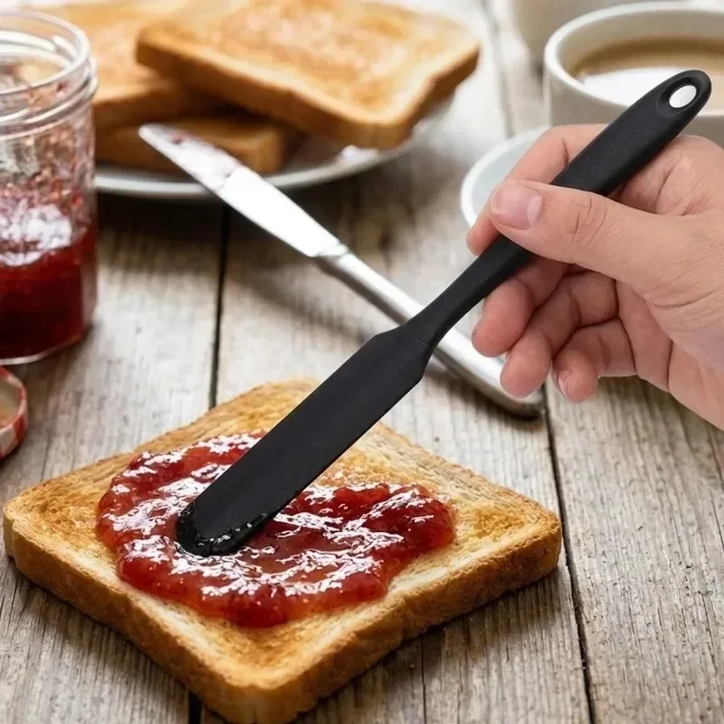 Non-Stick Long Handle Silicone Spatula Multifunctional Butter Cake Cream Mixing Stick Heat Resistant Spatula Kitchen Baking Tool