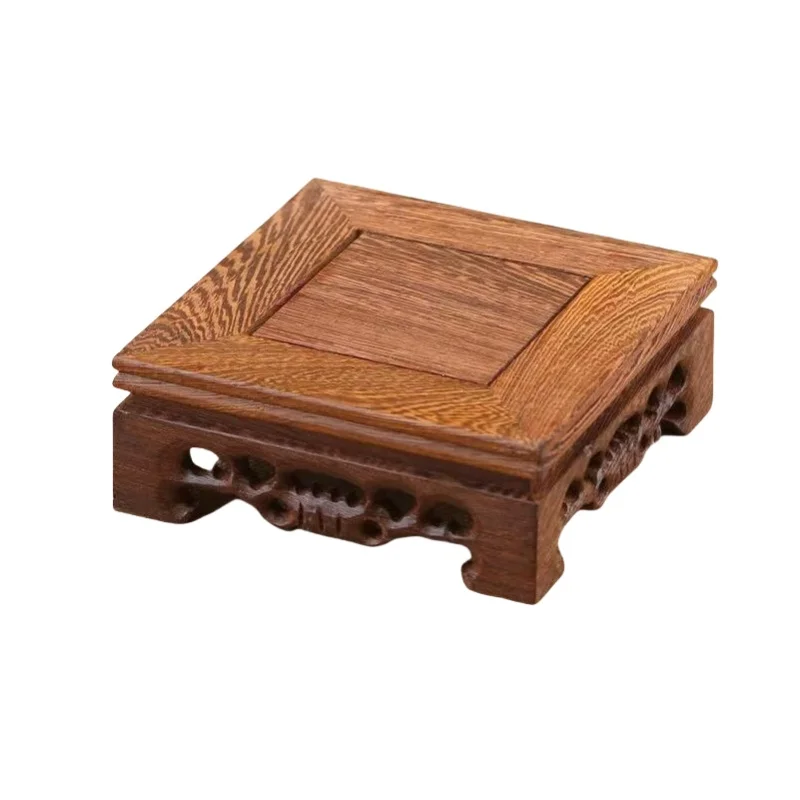 Premium Solid Wood Flower Pot Tray Vase Holder Plant Decor Shelf Bonsai Rack Home Garden Decorations Coffee Tea Sets Pedestal