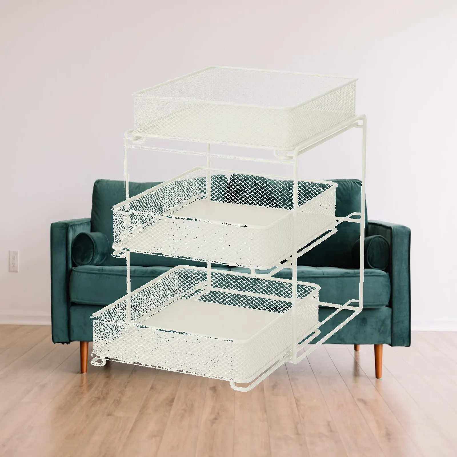 Küchen-Aufbewahrungskorb, Ausziehregal, Küchen-Organizer, Ausziehbare Ablage, Schrank-Organizer für die Speisekammer