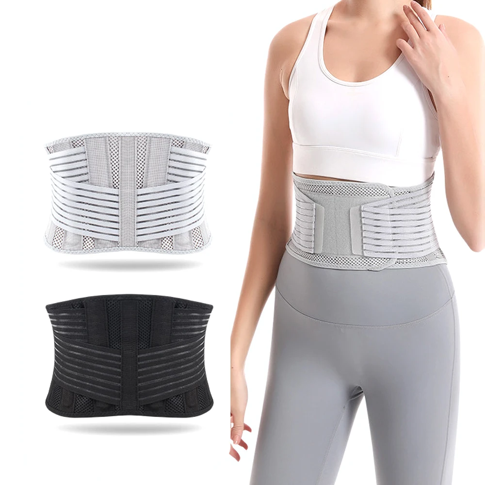 1Pc Back Brace Breathable Lower Back Support Belt Pain Relief with 4 Stays for Heavy Lifting Herniated Disc, Sciatica, Scoliosis