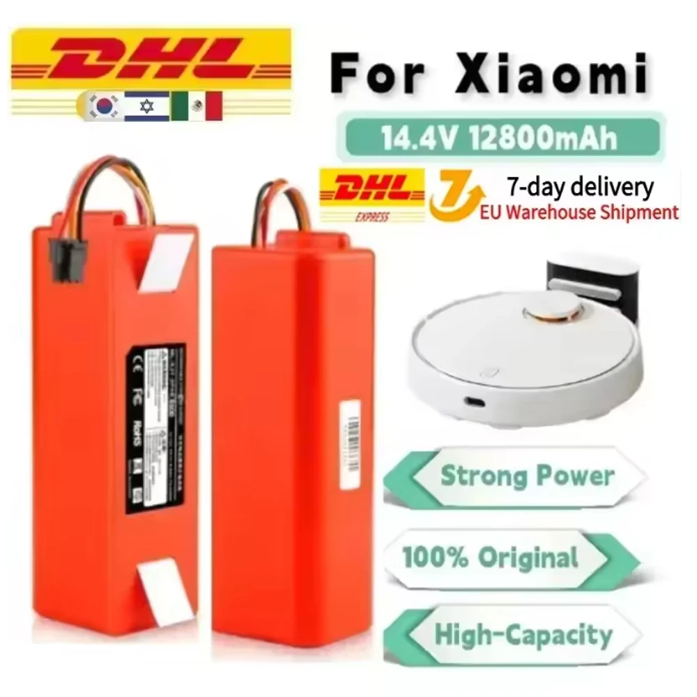 

14.4V 12800mAh Li-ion BRR-1P4S-2600D Battery For Xiaomi Roborock S55 S60 s502-00 / Sweep One / Xiaowa C10 E20 E35 Robot Vacuum