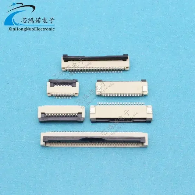 1.0 pitch Folded FFC / FPC Flat Cable Socket Connector Soft Cable Socket 5P/7P/9P/11P/15P/23P/25P/35P