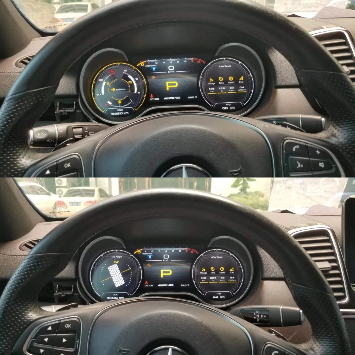 

Android Digital LCD Dashboard Panel Virtual Instrument For Mercedes Benz ML GL R G GLS 2012-2015 Center Speedometer