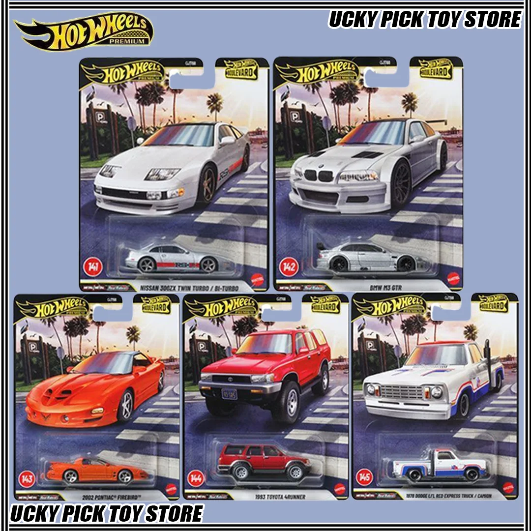 

Hot Wheels GJT86 Премиум-серия Boulevard Nissan 300zx Bmw M3 Toyota 4Runner Dodge Truckpontiac Firebird Модель автомобиля из сплава в подарок