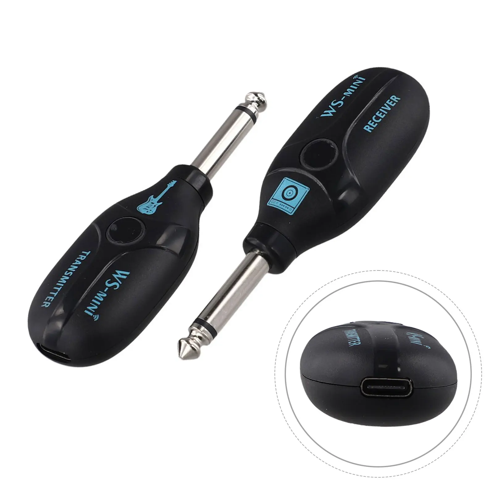 

For Audio Equipment 2.4GHz Guitar Receiver Studio Recording Bluetooth-compatible Wireless Connectivity ABS Material