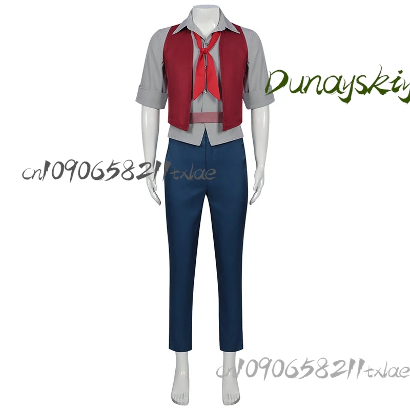 ^Speciale a tempo limitato: costume anime COS Iruma-kun Ultimate Alchemist Look con parrucca e uniforme da trincea blu da uomo per Halloween