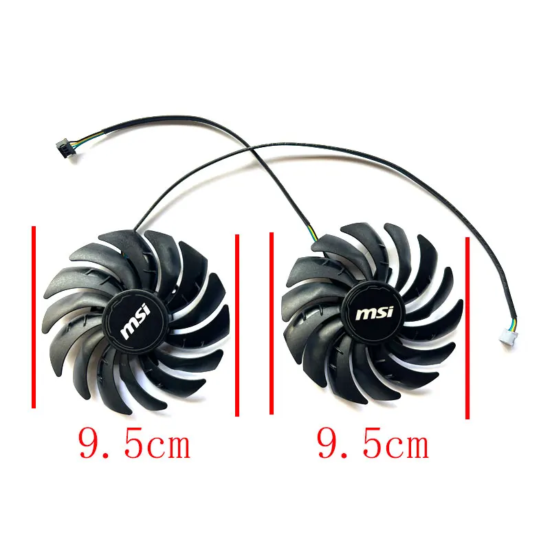 95MM New For MSI GeForce RTX3050 3060 3060ti 3070 8GB VENTUS 2X OC Wantushi Graphics Card Replacement Fan PLD10010S12H