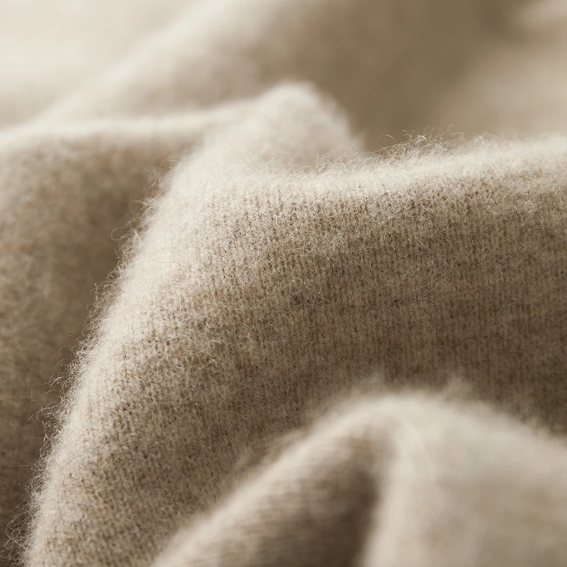 MVLYFLRT Men's Cashmere Cardigan Long Sleeved Zipper Collar Casual Business Warm Winter Jacket Knitted Men's Clothing 2587