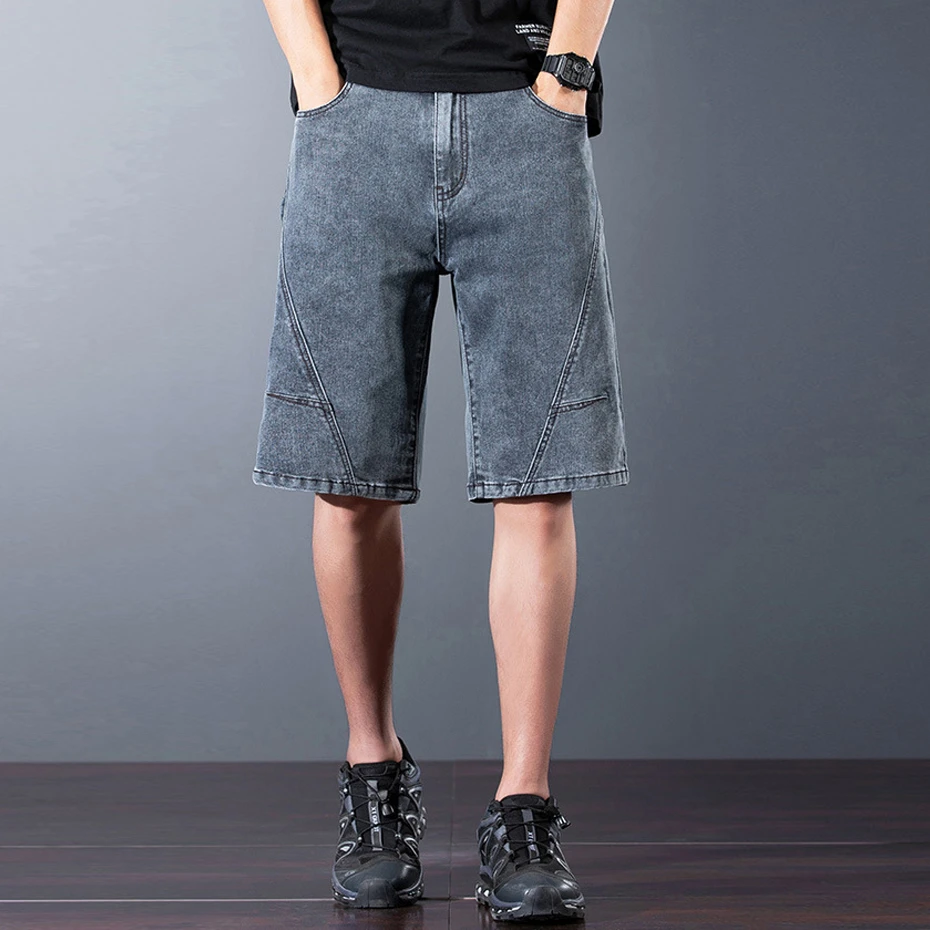 44 Plus Size Denim Shorts Men Summer Jean Shorts Fashion Casual Shorts Male Big Size