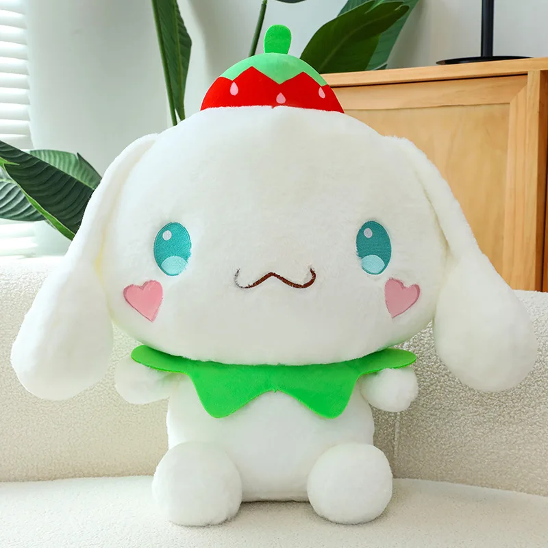 45cm Big Size Strawberry Kuromi Plush Toy Cinnamoroll Dog Doll Frog Sanrio Soft Stuffed Animal Toys Pillow Christmas Gifts