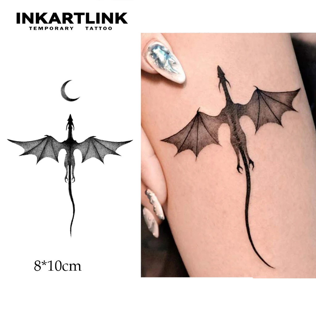 Simple - drawing Animal Patterns Temporary Tattoo,Lasts To 15 Days New Technology Magic Waterproof Semi Permanent Sticker.