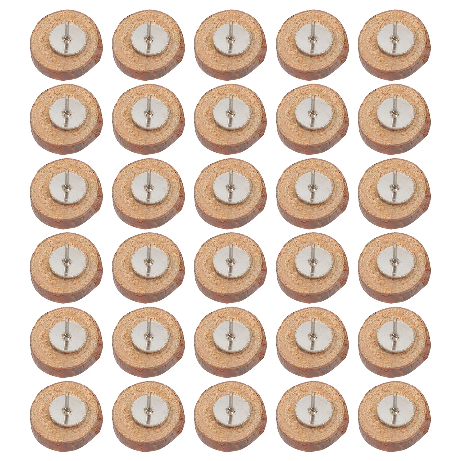 

80pcs Wooden Push Pins Round Head For Bulletin Board Cork Map Marking Photo Display Office Supplies Thumb Tacks