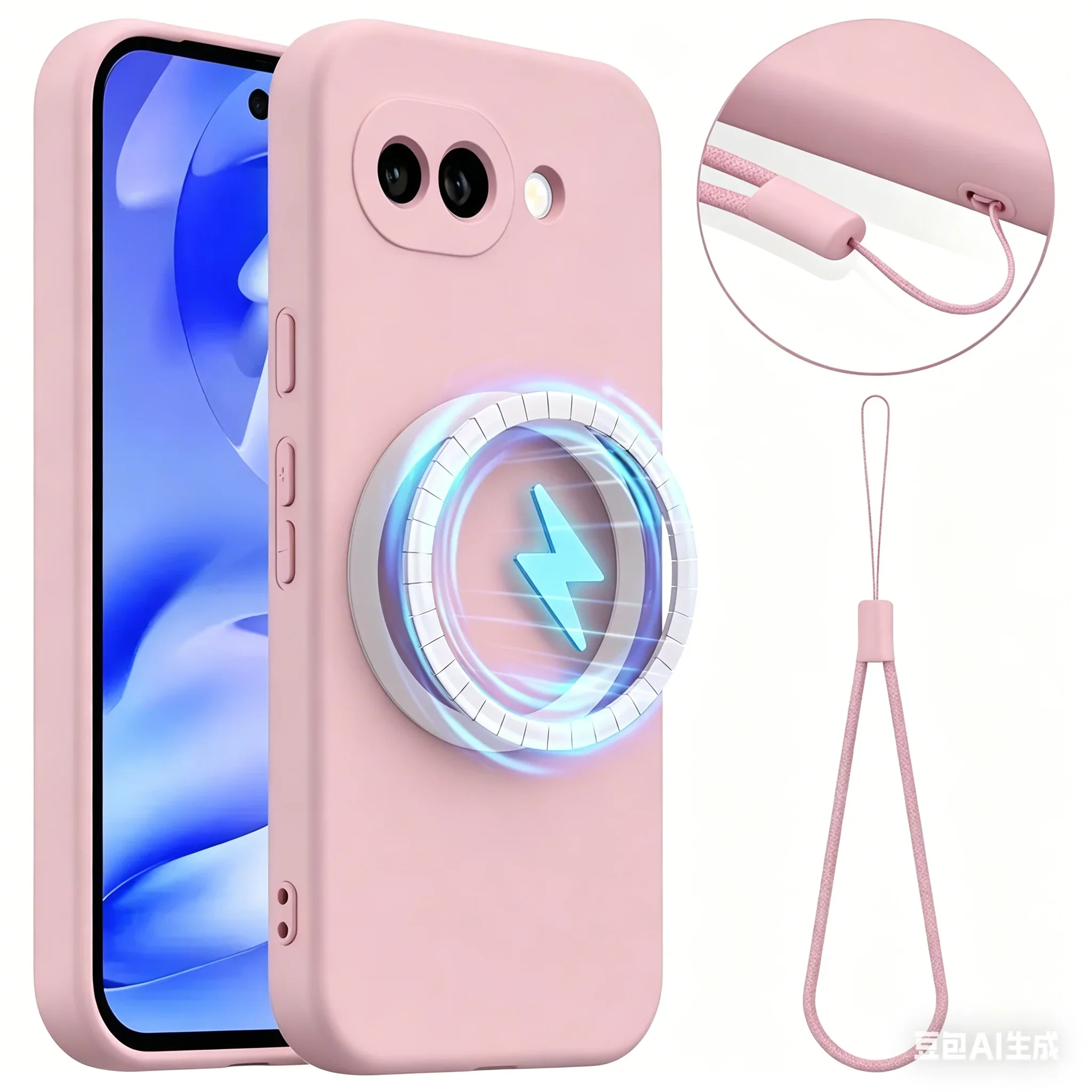 Funda de silicona líquida Premium Original Skin Feel para Google Pixel 11 10 9 Pro XL A 8 7 A, cubierta trasera a prueba de golpes con carga MagSafe