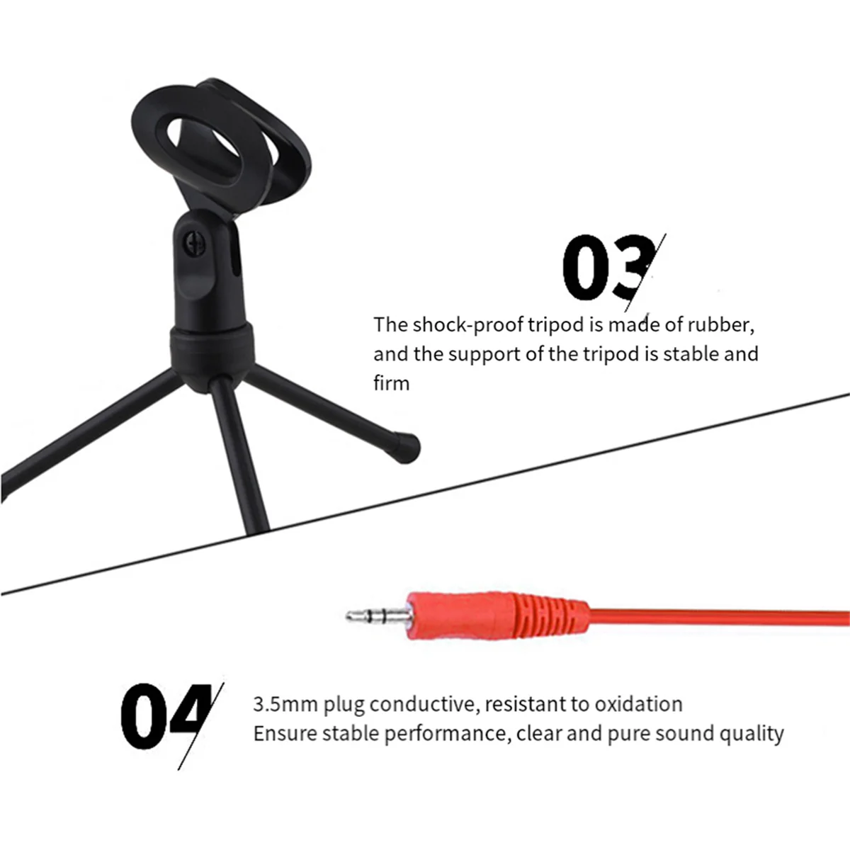 SF-666 Профессиональный проводной микрофон 3,5 мм, домашний AUX, аудио, стерео, настольный штатив, микрофонный набор для ПК, телефона, караоке, черный, хит продаж