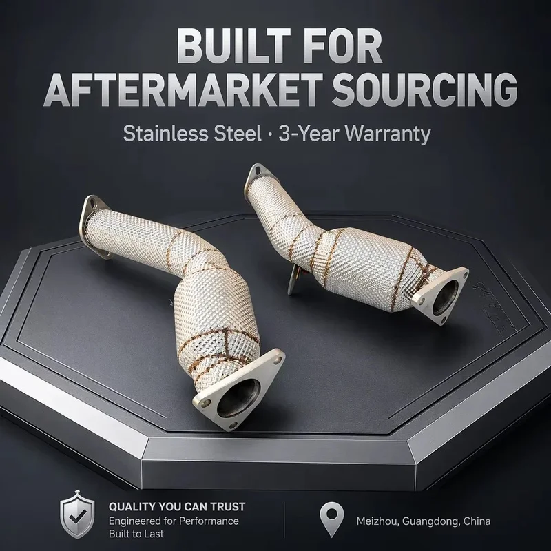 Perfectly Customized Performance Exhaust Downpipe Specifically Designed for Infiniti Q70 2.5  3.7 2013-2019