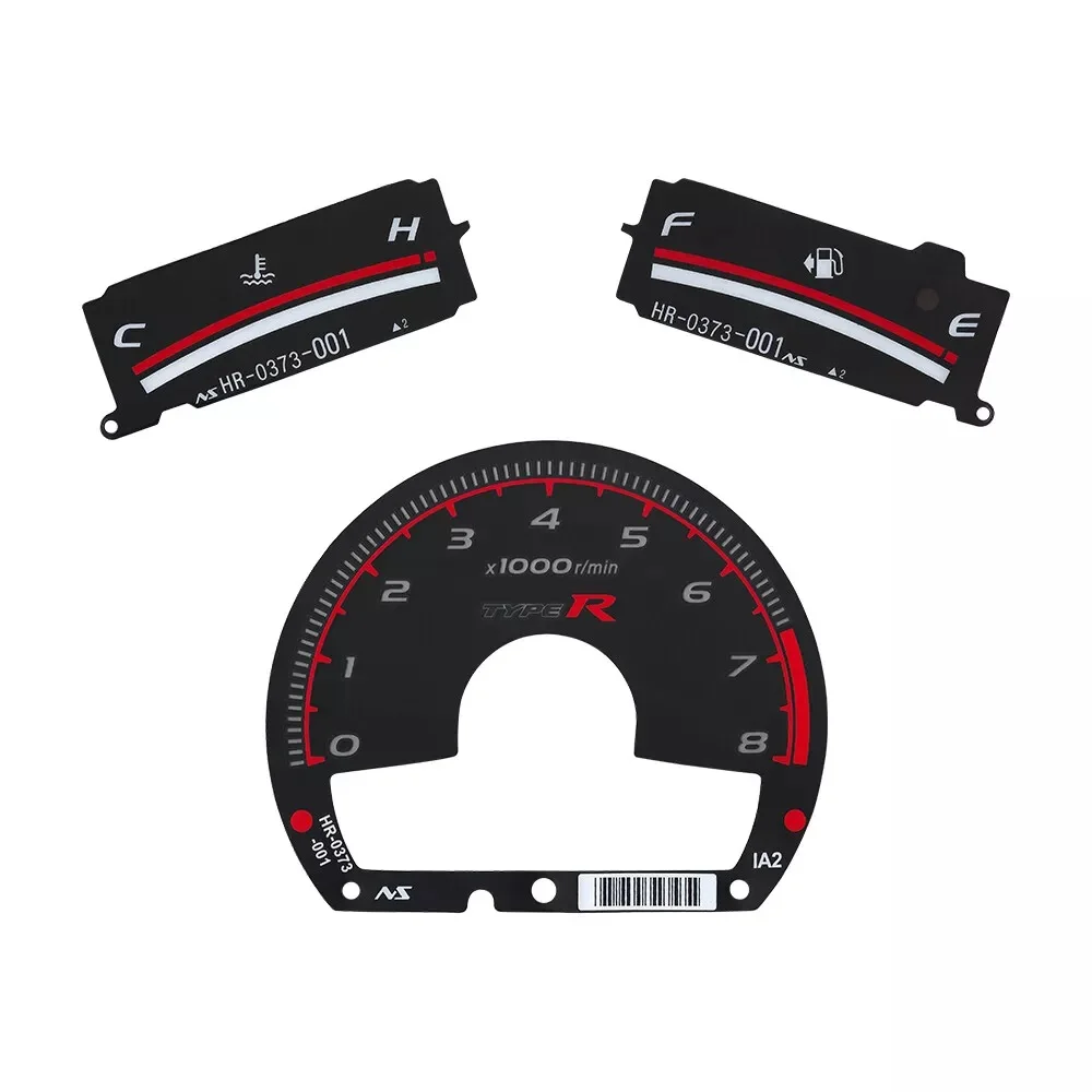 Gauge Face for Honda Civic FA5 FG2 FA1 FD1 Type-R Style Black 8000rpm 9000rpm