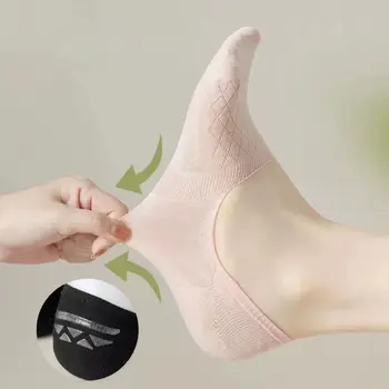 8雙裝女用防滑隱形襪夏季薄款網眼純色吸汗透氣柔軟舒適休閒襪 10 最佳銷售 女士薄襪子 - №3