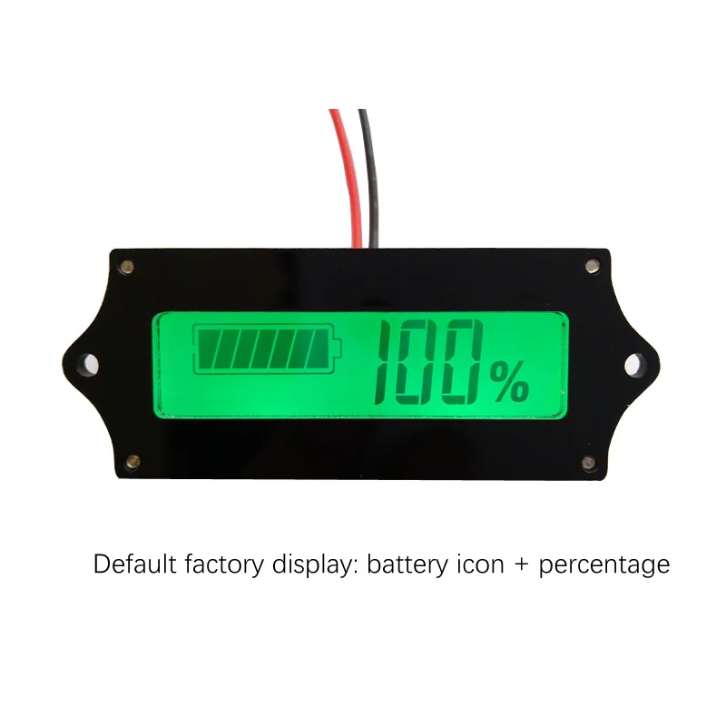 리튬 납산 배터리 일반 액정 전원 디스플레이 패널 미터, 잔여 배터리 표시기, 전압 퍼센트