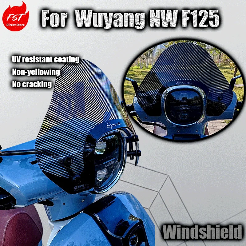 

For Wuyang NW F125 retro scooter windshield modification parts rainproof windshield