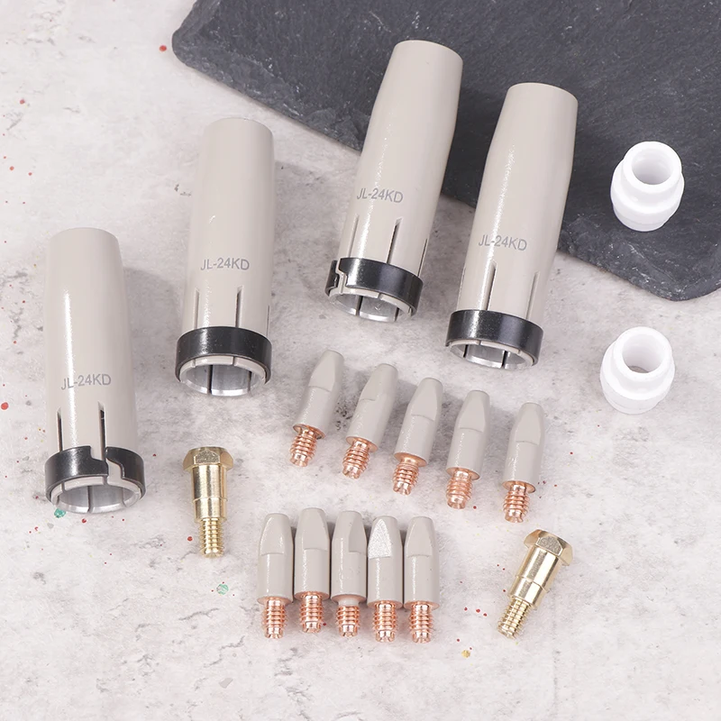 9pcs/set 36KD Coating Protection Nozzle 1.0mm/1.2mm MIG Torch Gas Nozzle Tip Holder Of 36KD MIG MAG Welding Torch