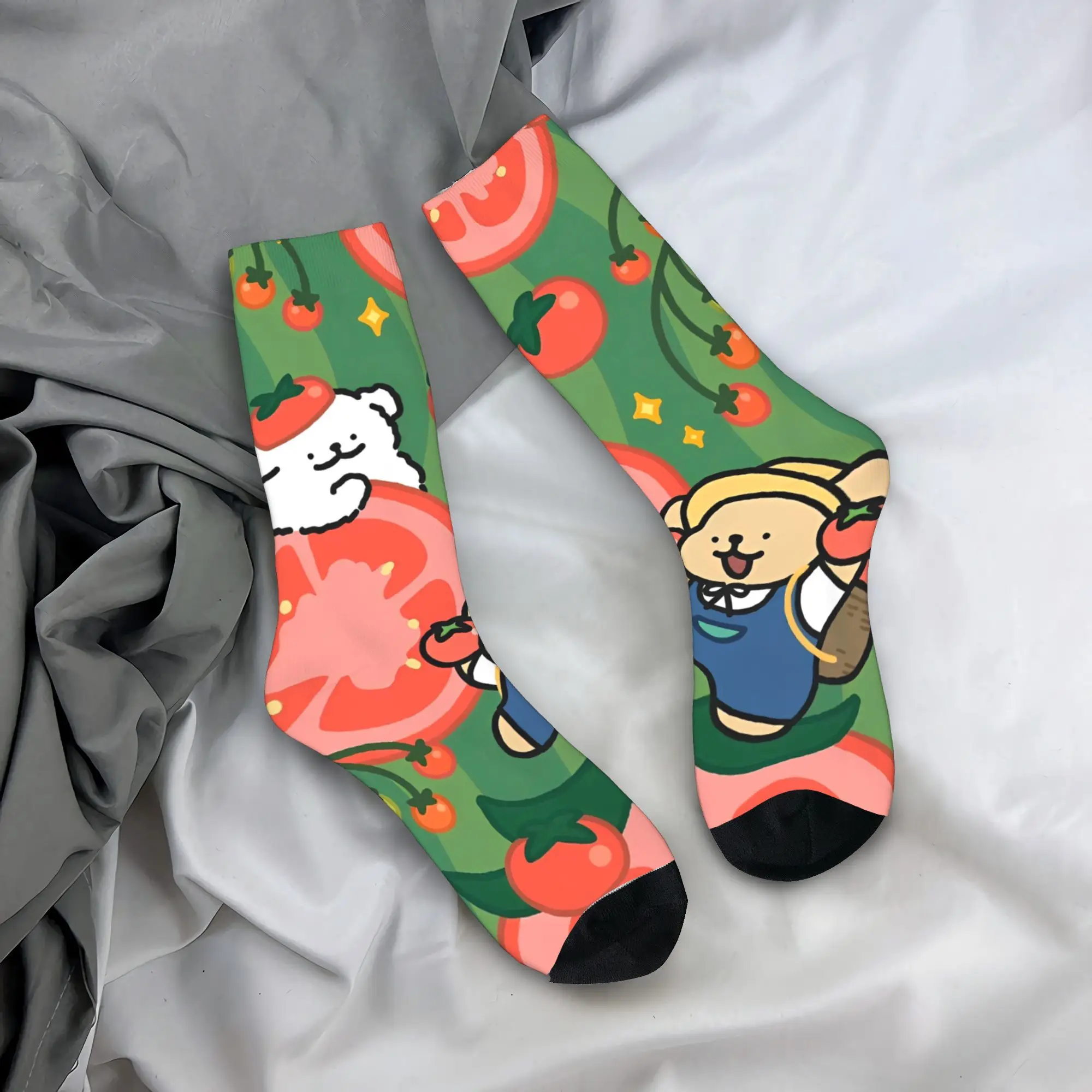 

Maltese Cartoon Stockings Women Men Socks Warm Soft Fashion Socks Autumn Outdoor Sports Anti Skid Graphic Socks