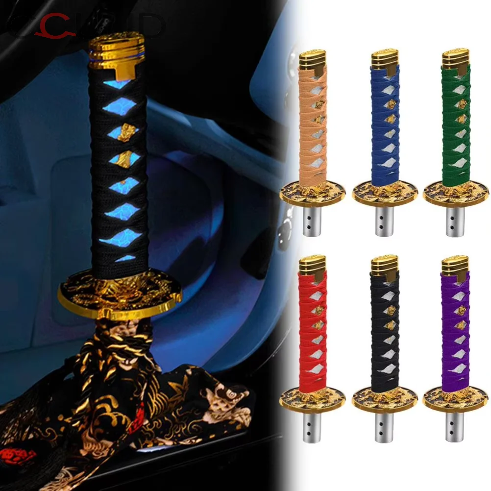

NEW Universal JDM Samurai Sword Shift Knob 200mm / With Knife Shift 260mm Knob Samurai Adapter Car Accessories O2D9