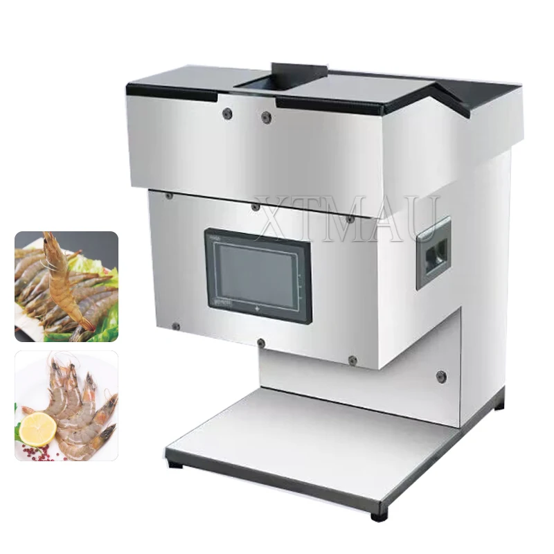 

High Efficiency Stainless Steel Automatic Prawn Halves Shrimp Deveiner Back Cutting Machine