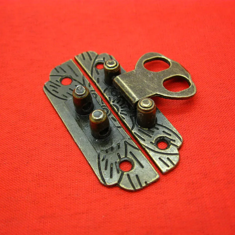 Chinese Antique Style Locking Flush Latch for Wooden Chest Cabinet Hardware