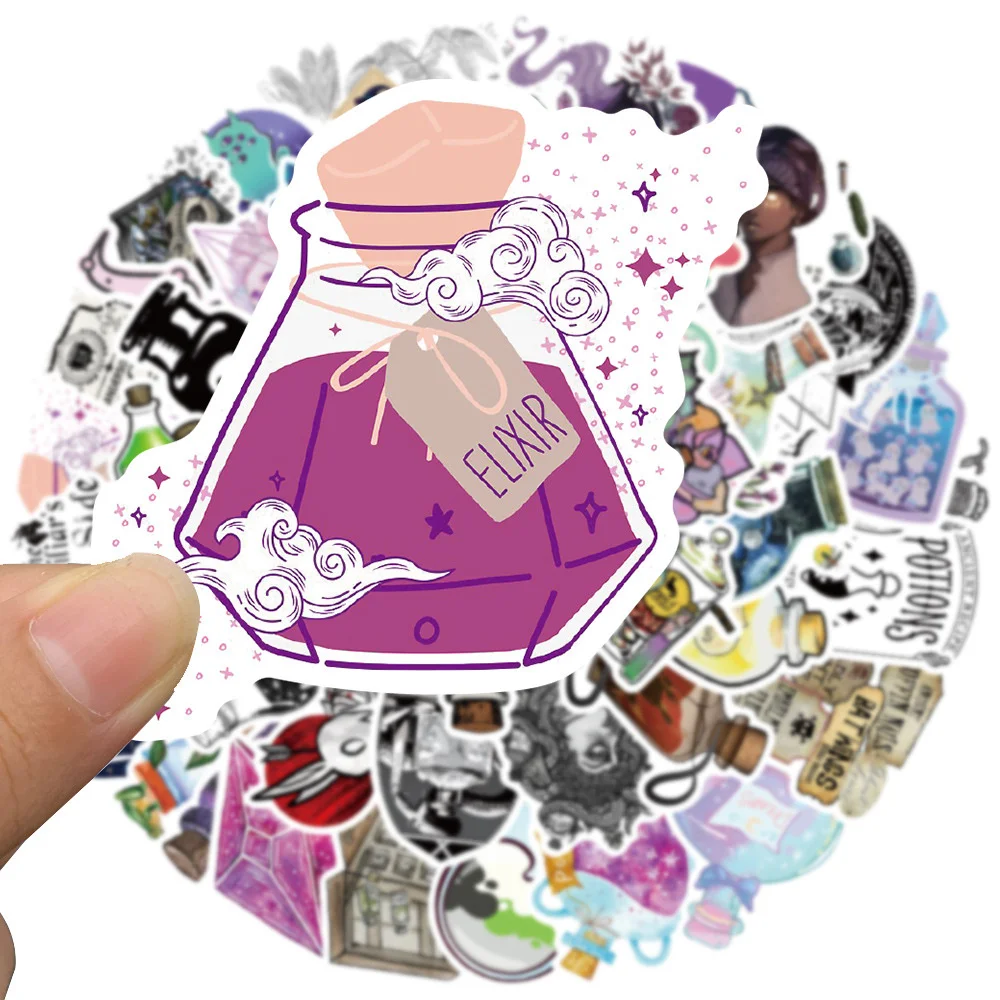 10/30/50pcs Magic Witch Apothecary Pharmacist Cartoon Graffiti Stickers Laptop Skateboard Motorcycle Bike Car Cool Sticker Decal