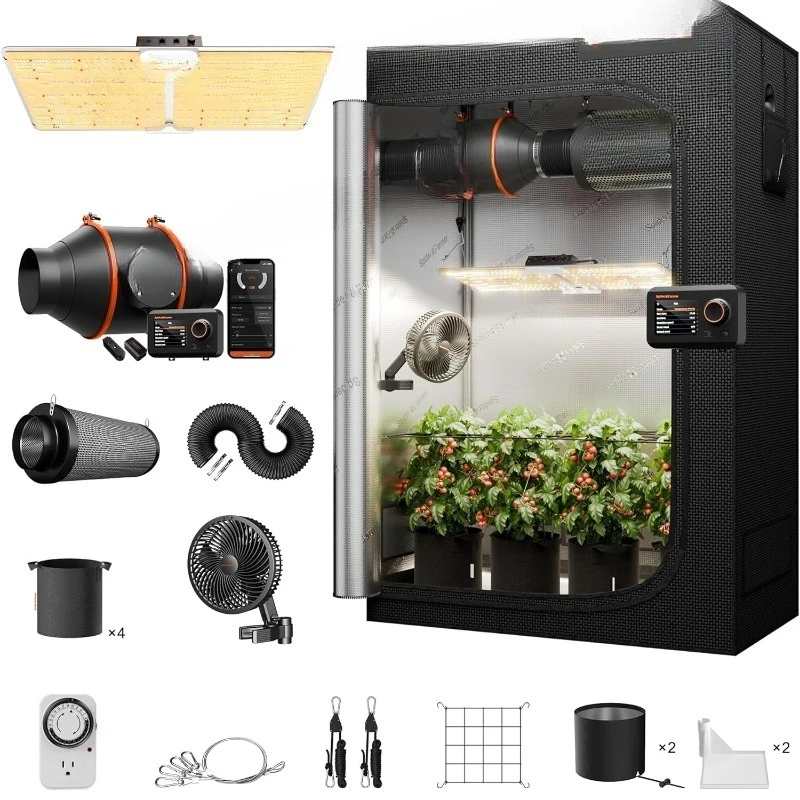 Grow Tent Complete System 4x2 SF-2000 LED Grow Light with LM301H EVO Diodes & Dimmable Lights 47" x 24" x