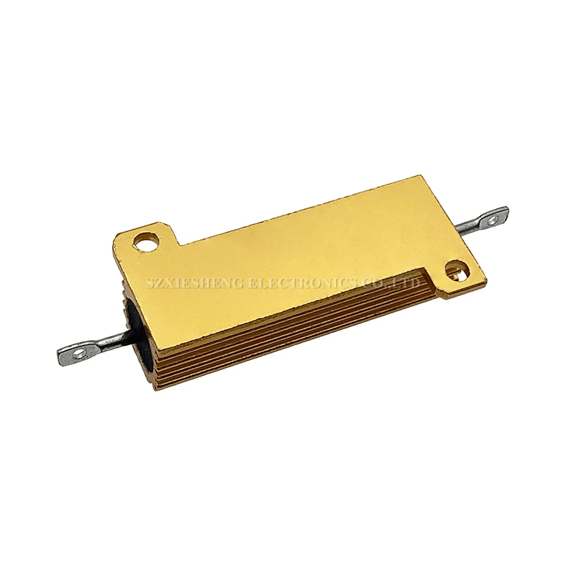 RX24 50W Aluminum Power Metal Shell Case Wirewound Resistor 0.01 ~ 100K 0.1 0.5 1 1.5 2 6 8 10 20 100 150 200 300 500 1K 10K ohm