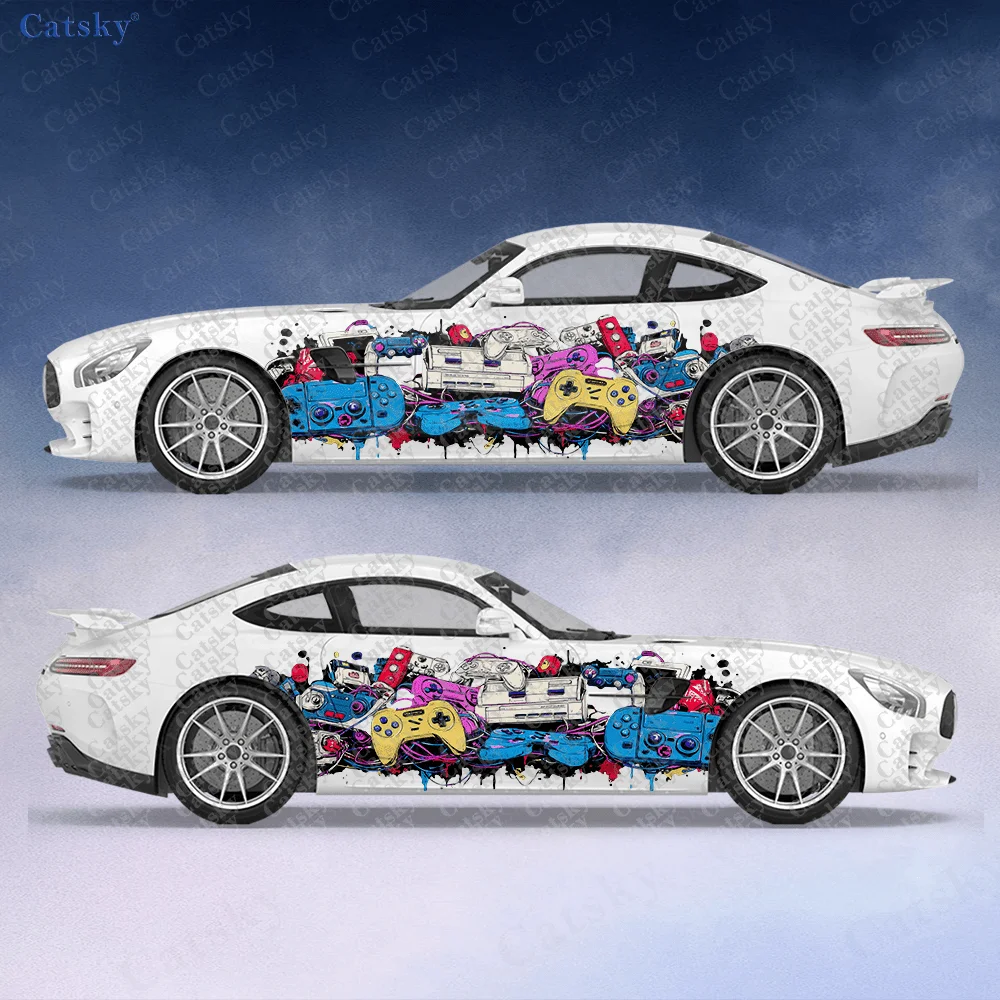 

2 шт. наклеек для игровой консоли, самоклеящиеся, из ПВХ, водонепроницаемые и устойчивые к царапинам, аксессуар для автомобиля, подарок.