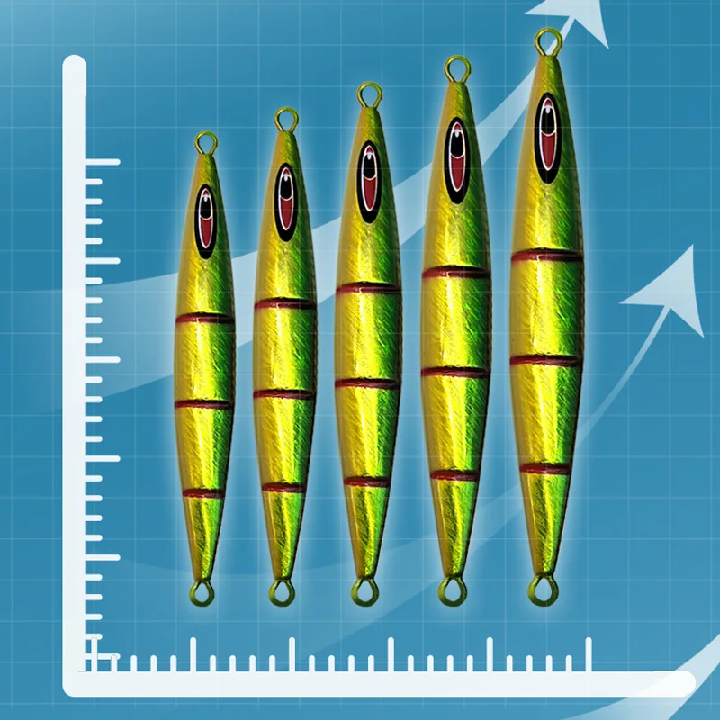 AS Slow JIg Pesca Lure Fishing Glow Jig Slow Falling Angler 40g60g80g100g Metal Hard Bait Sinking Jigging Pesca Leurre Bait