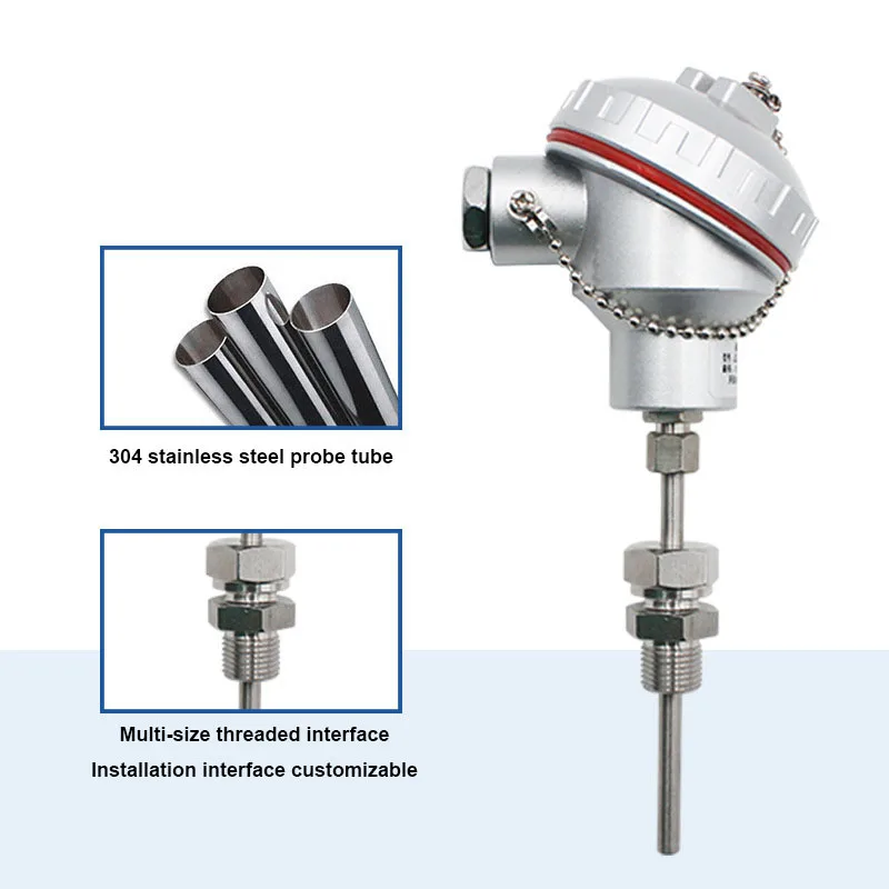 Explosion-proof Temperature Probe -150-450 Integrated Temperature Transmitter Plug-in Sensor Pt100 Thermal Resistance