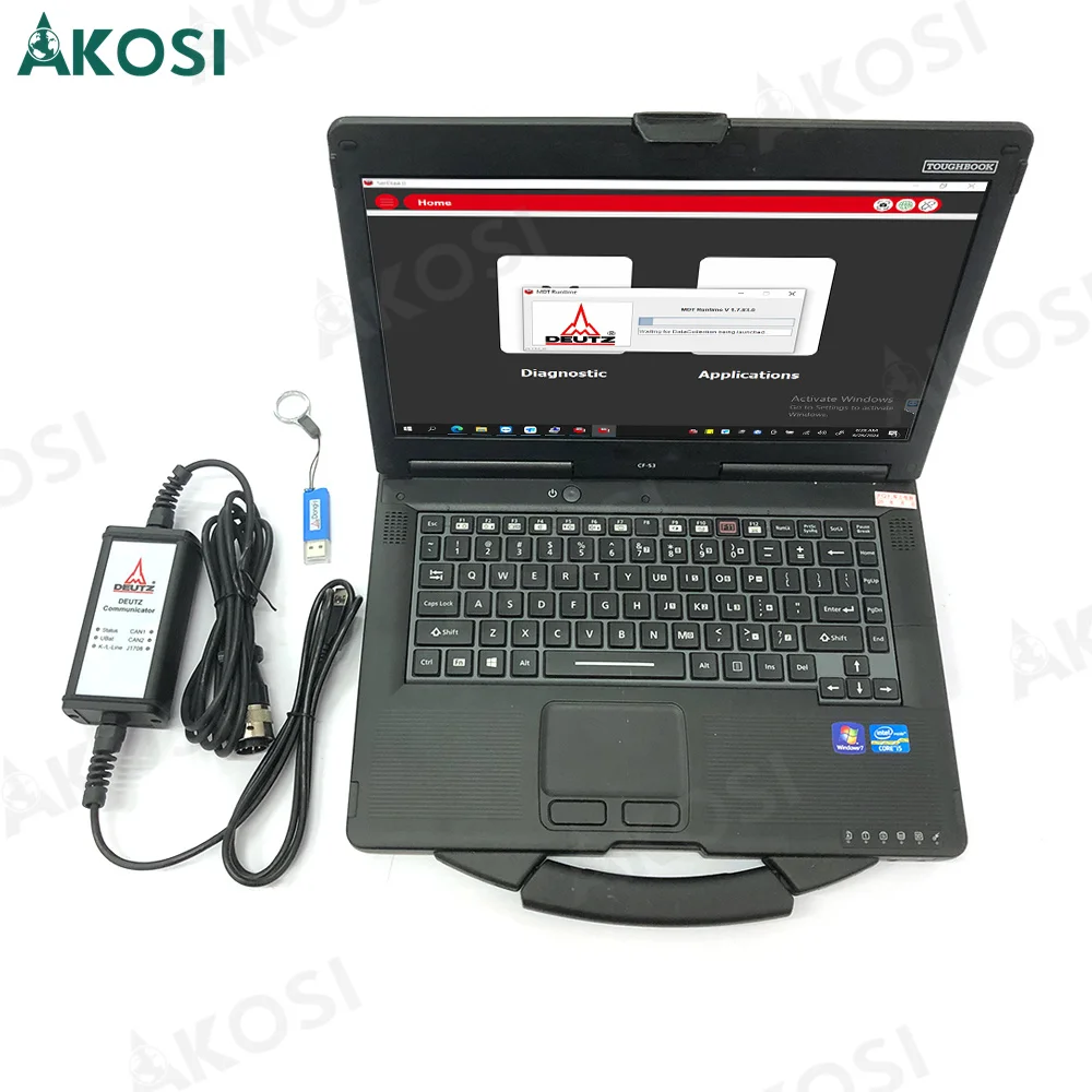 CF54 laptop install Serdia 4.0 for Deutz DITER DIAGNOSTIC tool DECOM deutz decom serdia4.0 replace serdia2010 diagnostic scanner