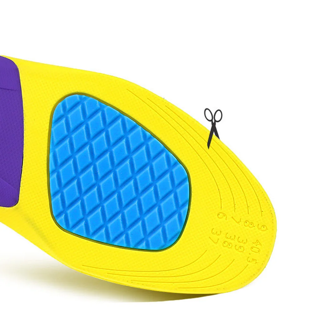 

1Pair Breathable Shock Absorption Insoles Tpu Arch Support U-Heel Design for Men Women Sports Daily Use Size L