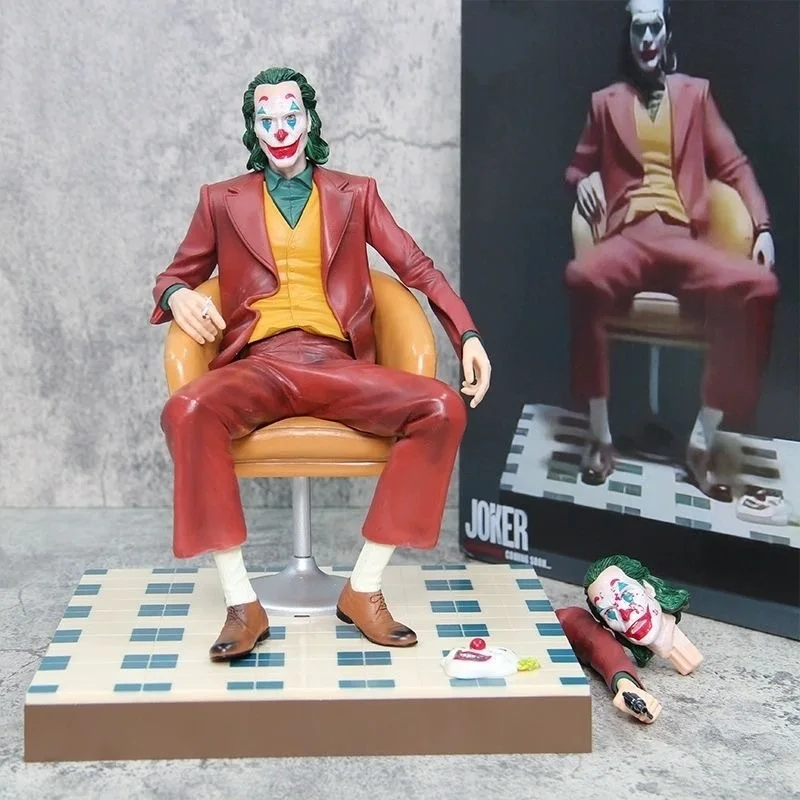 

28cm Joker Figure The Dark Knight Heath Ledger Clown Figure Quinn Figure Anime Movie Pvc Action Collection Gift Model Toy