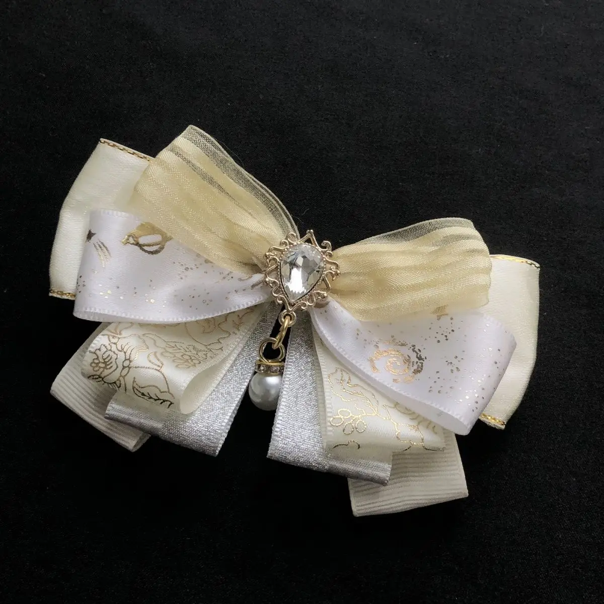 Ita Bag Accessories,Lolita Anime Cosplay Crafts Bow,Handmade Ribbon Decoration,Backpack Bowknot Decor