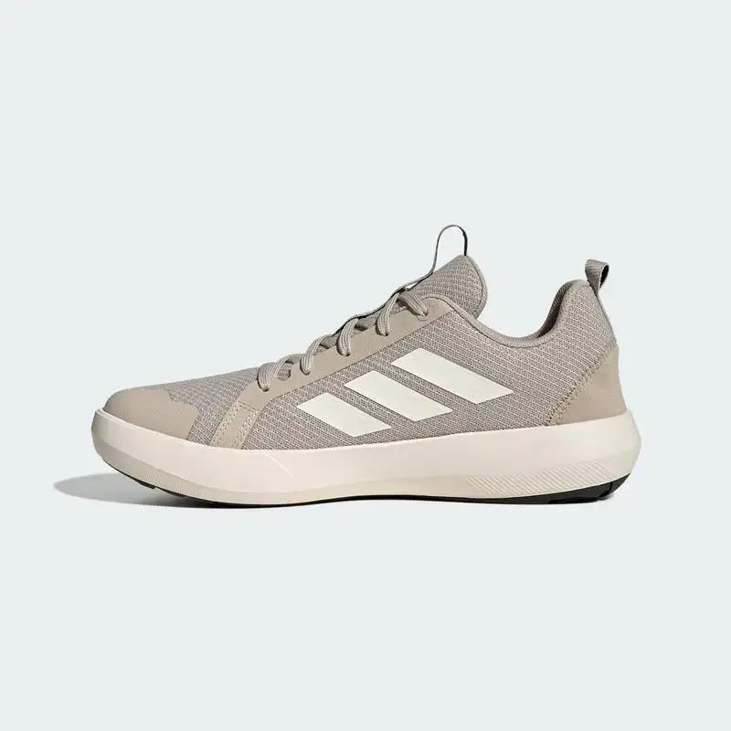 JI3501 Unisex Adidas Outdoor Water Shoes Wonder Taupe White Breathable Quick Dry Hiking Sneakers